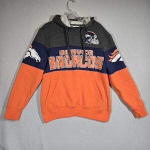 Denver Broncos Starter Hoodie Men's Size M Screen Print Embroidered NFL